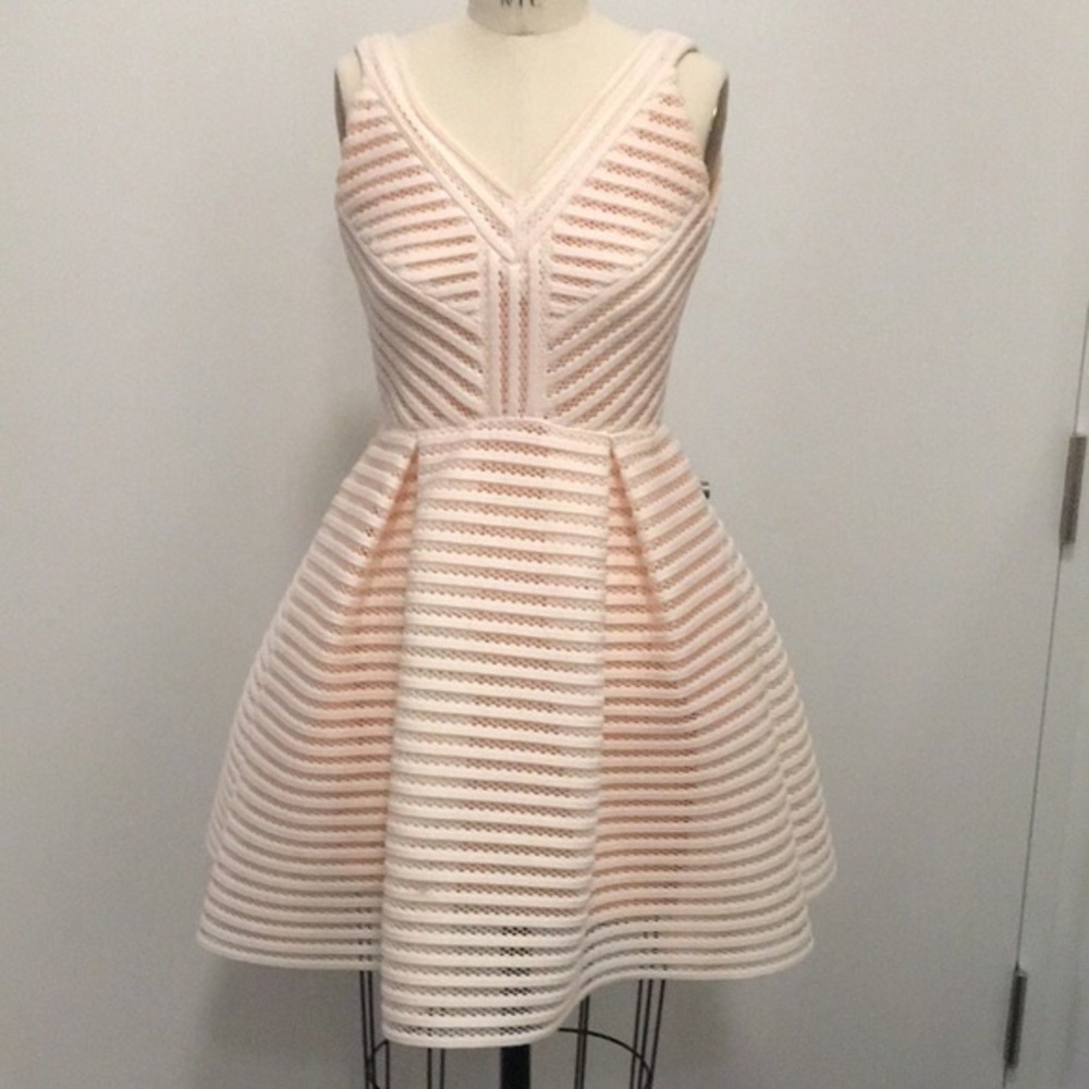 Maje - Pretty in pink fit & flare dress. Versatile, wear to any event!